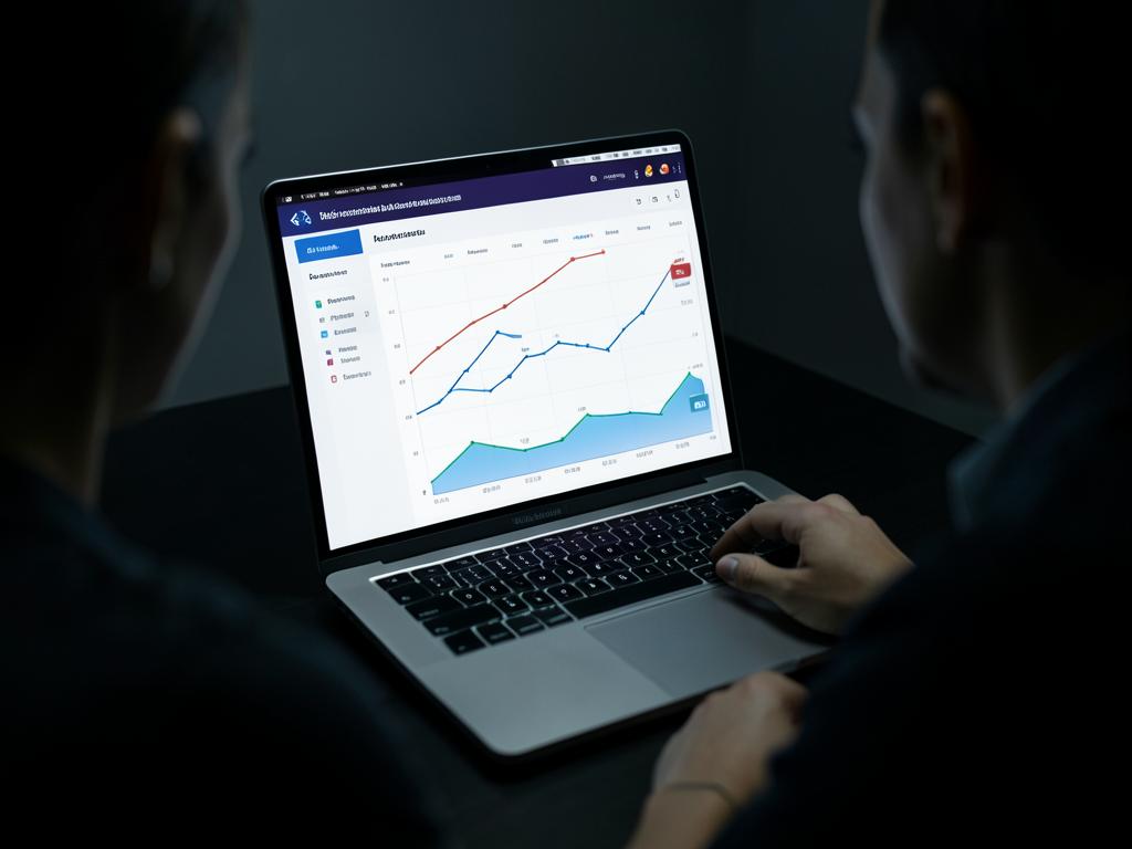 Patient acquisition analytics dashboard trending up